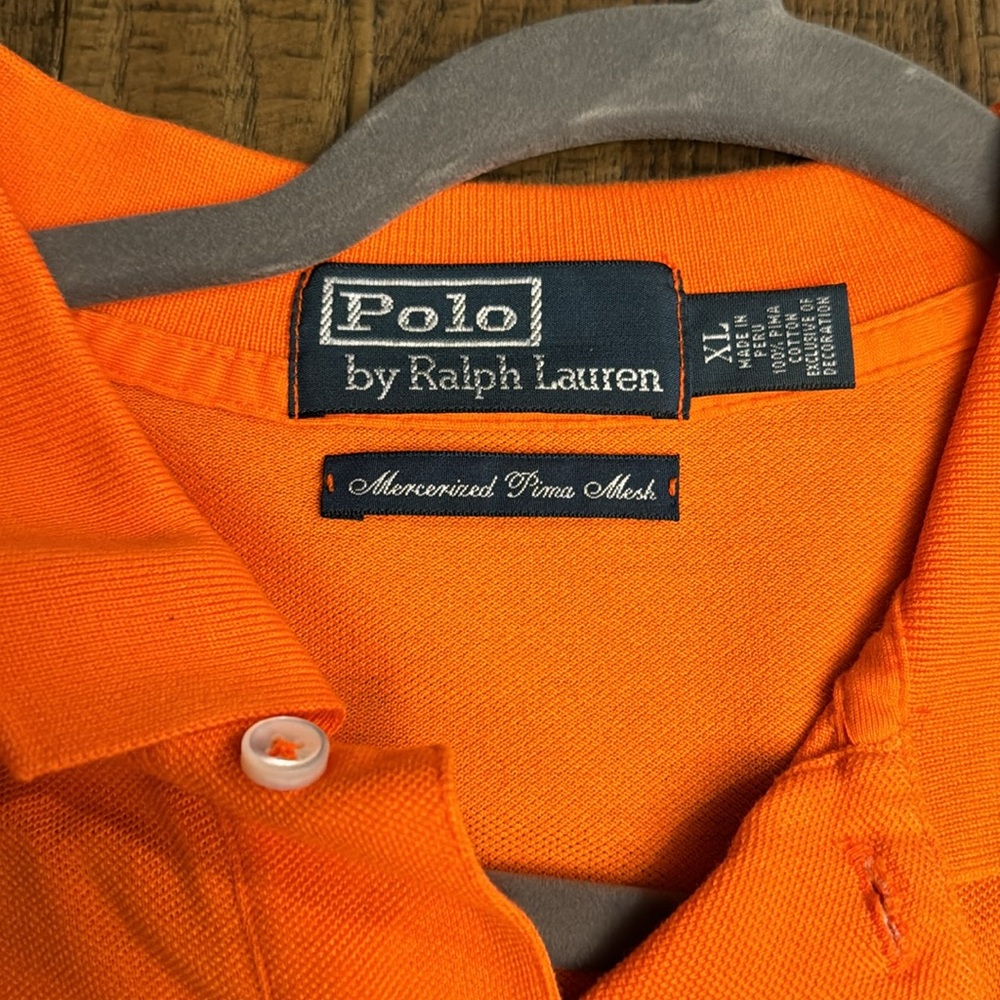 Polo By Ralph Lauren XL Polo Color Orange Formal Shirt dress shirt.Polo size XL. - Picture 3 of 3
